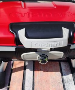Cuisinart CGG-180T Petit Gourmet Portable Tabletop Propane Gas Grill, Red 17.6 x 18.6 x 11.8-Inch Petit Gourmet Tabletop Gas Grill, Red 52 61SYiH0QhyL