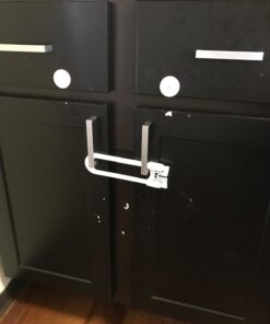 6-Pack Sliding Cabinet Locks - Reusable U-Shaped Child Cabinet Locks for Baby Proofing Cabinets, Drawers, Cupboards & More - No Tools, No Drilling, Easy to Use Child Proof Cabinet Latches by Wittle 36 61SZDaAUZuL 3