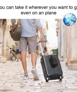 TOUPONS Men's Travel Toiletry Organizer Bag Canvas Shaving Dopp Kit TSA Approved (Black) Black 21 61SZZq6V4eL