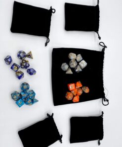 SmartDealsPro 6 x 7 Sets(42 Pieces) Double Colors Polyhedral Dice Set with Pouches for Dungeons and Dragons DND RPG MTG Table Games D4 D6 D8 D10 D12 D20 (6-Colors Set 2) Color 1 35 61SaV2n0YzL