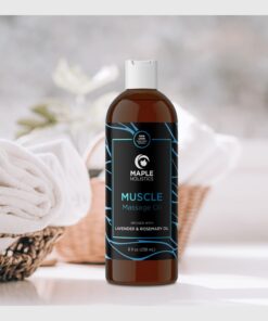 Sore Muscle Massage Oil for Body - Relaxing Massage Oil for Massage Therapy with Lavender and Rosemary Oils for Muscle Relief - Gentle Warming Massage Oil for Sore Muscles for Pro or Home Use (8oz) Herbal Citrus 8 Fl Oz (Pack of 1) 26 61Sbl6ZemzL