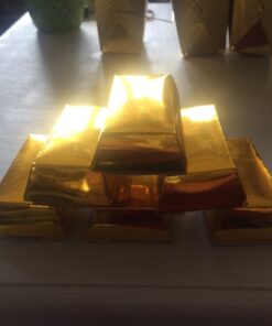 Super Z Outlet Western Casino Pirate Foil Gold Bar Treasure Boxes Party Supplies for Birthday Favors Decoration, Candy, Goodie Bags, Treats, Children Toys Gifts, Arts & Crafts (12 Pack) 11 61Sbz3zQfcL