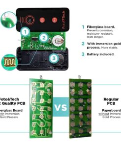 Foto&Tech IR Wireless Remote Control Compatible with Sony A7R IV III II,A7III A9 A7 II A7 A7R A7S A6600 A6500 A6400 A6300 A6000 A55 A65 A77 A99 A900 A700 A580 A560 A550 A500 NEX-7 NEX-6 NEX5T NEX-5R 1 PC Black 30 61ScVGujgiL