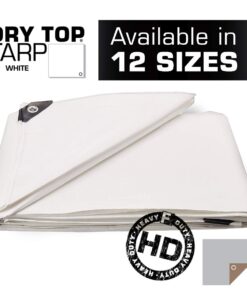 10x15 Multi-Purpose White Heavy Duty Dry Top Poly Tarp (10'x15') 10x15 Feet Heavy Duty Tarp 11 61SeekofAL