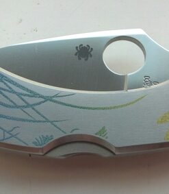 Spyderco Dragonfly Signature Tattoo Knife with 2.32" VG-10 Steel Blade and Durable Stainless Steel Handle - PlainEdge - C28PT 19 61ShH0AbF4L