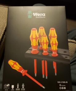 Wera - 5347777001 Kraftform Plus 160i/168i/6 Insulated Professional Screwdriver Set, 6-Piece Multi 82 61ShwtyDjKL