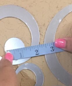 aooyaoo Circle Mirror DIY Wall Sticker Wall Decoration 24pcs Grey 40 61Si1N5qCEL