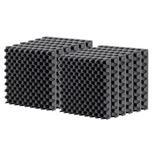 12 PACK Egg Crate Foam Cushion 3" Thick 12"W x 12"L Acoustic Panels Sound Proof Foam Padding, Foam Sheets, Foam Pad, Dampening Foam, Convoluted Packing Foam 3x12x12 (12pack Convoluted)