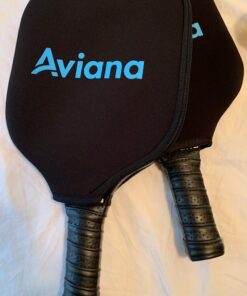 Pro Aviana Pickleball Paddle Set of 2 Durable Graphite Surface USAPA Approved Honeycomb Core Paddles with 4 Outdoor Balls 35 61SkIxYcdL