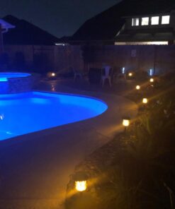 TomCare Solar Lights Metal Flickering Flame Solar Torches Lights Waterproof Outdoor Heavy Duty Lighting Solar Pathway Lights Landscape Lighting Dusk to Dawn Auto On/Off for Garden Patio Yard, 4 Pack Black 44 61SkQdi4 fL