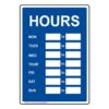 ComplianceSigns.com Hours Of Operation Sign, 10x7 inch Aluminum for Dining/Hospitality/Retail 7 61Sl3zEFwoL