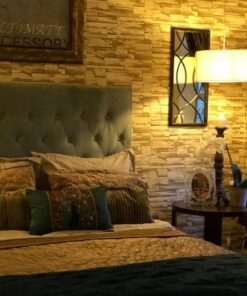 RoomMates RMK9026WP Natural Stacked Stone Peel and Stick Wallpaper Light Gray 37 61SnTpC23IL