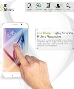 IQShield Screen Protector Compatible with Galaxy S7 (2-Pack) LiquidSkin Anti-Bubble Clear TPU Film 31 61Sq7rVolFL 2