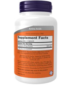 NOW Supplements, L-Tyrosine 500 mg, Supports Mental Alertness*, Neurotransmitter Support*, 120 Capsules 120 Count (Pack of 1) Standard Packaging 21 61Ss oVo06L