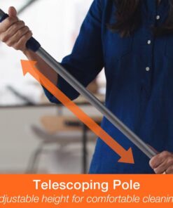 Bona Premium Microfiber Floor Mop for Dry and Wet Floor Cleaning - Includes Microfiber Cleaning Pad and Microfiber Dusting Pad - Dual Zone Cleaning Design for Faster Cleanup Standard 32 61Ssxc2nHKL