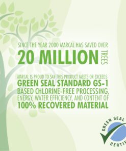 Marcal Paper Towels U-Size-It Sheets 2 Ply 140 Sheets Per Roll 100% Recycled - 12 "Roll Out" Rolls Per Case Green Seal Certified Paper Towel Rolls 06183 12 Rolls - White 11 61St23kcQnL