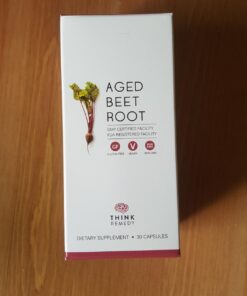 Think Remedy Aged Beet Root Capsules - Beet Pills for Stamina - Organic Beet Root Powder - Nitric Oxide Supplement - Nitrate No Sugar - 30 Capsules - Beet Root Supplement 28 61Suu6IiklL
