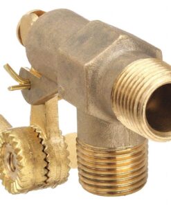 Alternative view of Robert Manufacturing - R400-1/2 R400 Series Bob Red Brass Float Valve, 1/2" NPT Male Inlet x 1/2" NPT Male Outlet, 22 gpm at 85 psi Pressure 0.5 Inch