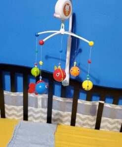 Fisca Baby Musical Crib Mobile, Infant Bed Decoration Toy Hanging Rotating Bell with Melodies Dual Purpose (Mobile & Bath Toy) 29 61SxBUeU sL 3