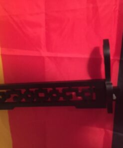 Eforlife Sword Holder Wall Mount Samurai Sword Katana Wakizashi Display Holder Stand Bracket Hanger 1-Tier 13.7 inch Hollow 35 61SxQb0OT8L