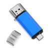64GB USB C Flash Drive, Alihelan 2 in 1 OTG USB 3.0 + USB C Memory Stick Dual Type C USB Thumb Drive Jump Drive Photo Stick for Data Storage and Backup, Blue 64GB 41 61SzWwNx4MS