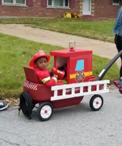 Dress Up America Firefighter Megaphone For Kids - Red Fireman Megaphone Bullhorn With Siren Sound 15 61T BaX9ClL