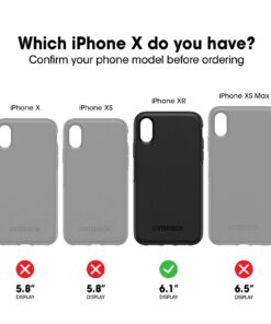 OtterBox iPhone XR Defender Series Case - BLACK, rugged & durable, with port protection, includes holster clip kickstand 33 61T3toV6 xL