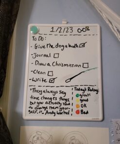 U Brands Contempo Magnetic Dry Erase Board, 11 x 14 Inches, White Frame 11" x 14" 36 61T3u8Y1P0L