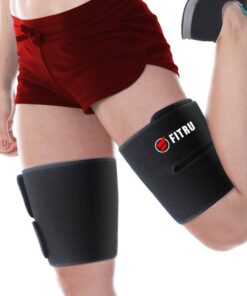 Fitru Premium Thigh Trimmers for Men & Women - Body Wrap Sauna Waist Trainer for Your Legs Pink L: 33" X 9" 14 61T3vXr6LlL