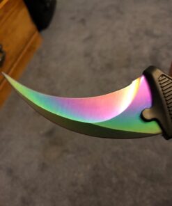 F-FORCE Stainless Steel Tactical Karambit Hawkbill Knife with Sheath and Cord (Colorful) 16 61T4UkWjpLL