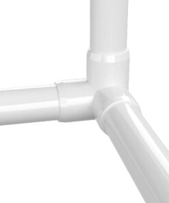 FORMUFIT 1-1/4" 3-Way PVC Elbow Furniture Grade Fitting in White, 1.66" Actual ID, (Pack of 4), Made in USA, UV-Resistant, Impact-Proof, Easily Build 3-Point Corners with PVC Pipe - F1143WE-WH-4 20 61T559eVXBL