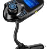 Nulaxy Wireless in-Car Bluetooth FM Transmitter Radio Adapter Car Kit W 1.44 Inch Display Supports TF/SD Card and USB Car Charger for All Smartphones Audio Players-KM18 Black 29 61T8c48hfZL