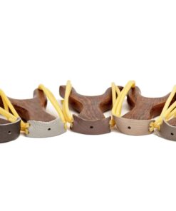 BASUNE Solid Wooden Slingshot Toys with Classic Construction Hunting Slingshot for Catapult Game, Outdoor, Hunting-for Kids/Children/Adult Deep Brown 28 61T8muahFOL