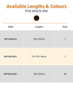 Amazon Basics DisplayPort to DisplayPort 1.2 Cable with 4K@60Hz, 2K@165Hz, 2K@144Hz Video Resolution - 3 Feet, for Personal Computer 1-Pack 14 61T9CoxMOLL
