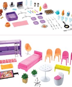 Barbie Dreamhouse Dollhouse with Pool, Slide and Elevator Standard Elevator 76 61TAFJZnAYL