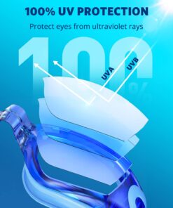 Aegend Swim Goggles, Swimming Goggles No Leaking Full Protection Adult Men Women Youth Blue Hawaii 24 61TAvSv8h5L