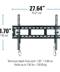 Sanus Universal Low Profile Tilt TV Wall Mount for 37" - 80" LED, LCD & Plasma TVs, Eliminates Glare with 10º of Tilt & Post-Install Adjustments - 3 Step Install - Safety Certified - MLT14-B1 27 61TB6J9BXEL