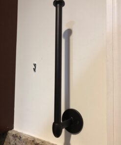 iDesign Orbinni Wall Mounted Metal Paper Towel Holder, Roll Organizer for Kitchen, Bathroom, Craft Room, Set of 1, Bronze 27 61TDwt2TYEL