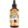 Molivera Organics 4oz Rosehip Oil for Radiant Skin - Cold Pressed Pure Rose Hip Seed Oil for Face & Body - Natural Moisturizer with Anti-Aging Benefits