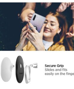 Spigen Style Ring Cell Phone Ring Phone Grip/Stand/Holder for All Phones and Tablets - Black 28 61TI mTeCBL