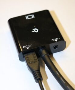 Rankie 1080P Active HDTV HDMI to VGA Adapter (Male to Female) Converter with Audio for PC, Monitor, Projector, HDTV, Xbox and more 54 61TIB ddKoL