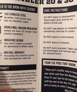 YETI Rambler Vacuum Insulated Tumbler with Lid Stainless Steel 20 Oz. 38 61TJnIXuJIL