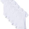 Gerber baby-girls 5-pack Solid Onesies Bodysuits 3-6 Months White 24 61TLWiHnDZL