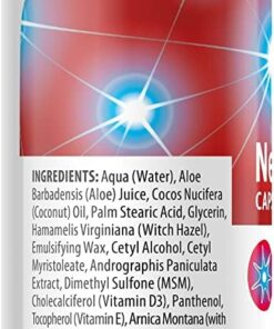 Vita Sciences Nervex CF Neuropathy Relief for Hands and Feet - Powerful Cream Formula for Burning, Tingling, Numbness - with Arnica, B12, B1, B5, B6, E, MSM, Aloe, and Coconut Oil Base, Capsaicin-FREE 6 61TLgPcg5kL