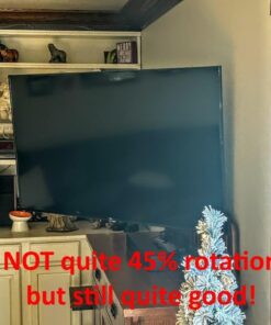 Amazon Basics Full Motion Articulating TV Monitor Wall Mount for 26" to 55" TVs and Flat Panels up to 80 Lbs, Black 26-inch to 55-inch TVs Articulating 16 inch Extension 25 61TLp9UAjxL