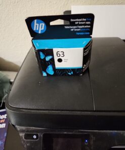 HP 63 Black Ink Cartridge | Works with HP DeskJet 1112, 2130, 3630 Series; HP ENVY 4510, 4520 Series; HP OfficeJet 3830, 4650, 5200 Series | Eligible for Instant Ink | F6U62AN 34 61TMbSSCz1L