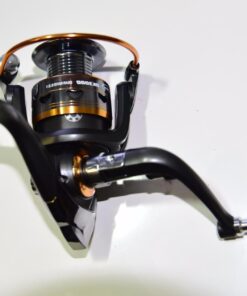 Sougayilang Spinning Fishing Reels with Left/Right Interchangeable Collapsible Wood Handle Powerful Metal Body 5.2:1/5.1:1 Gear Ratio Smooth 11BB for Inshore Boat Rock Freshwater Saltwater Fishing DK3000 29 61TN 0hhdLL