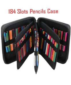 Alternative view of Hermitshell Hard Travel Case for Prismacolor/Crayola Premier Colored Pencils (XL, Black)