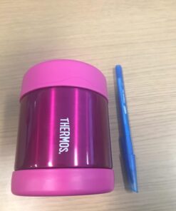 THERMOS FUNTAINER 10 Ounce Stainless Steel Vacuum Insulated Kids Food Jar, Pink 43 61TS9BGfe2L