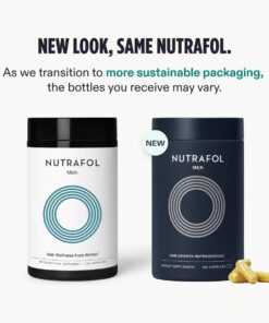 Nutrafol Men's Hair Growth Supplements, Clinically Tested for Visibly Thicker Hair and Scalp Coverage, Dermatologist Recommended - 1 Month Supply 38 61TZ2tx2ehL